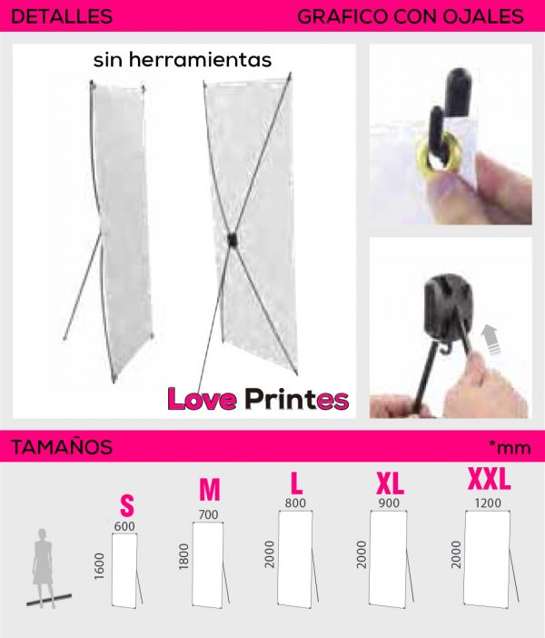 X-Banner expositor